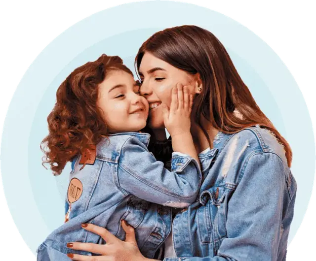 Happy family - mother and daughter